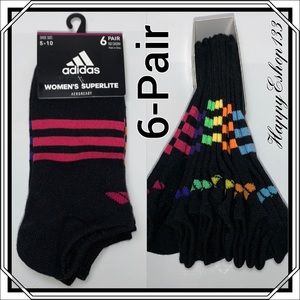adidas No Show Aeroready Superlite Sock, 6-Pair